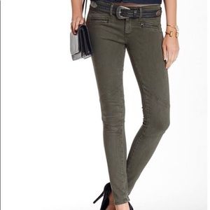 AG brown moto pants CHOCOLATE BROWN